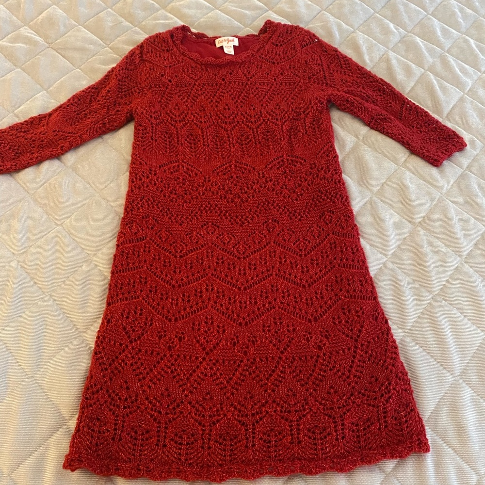 Girls holiday/winter sweater dress. Size 7/8